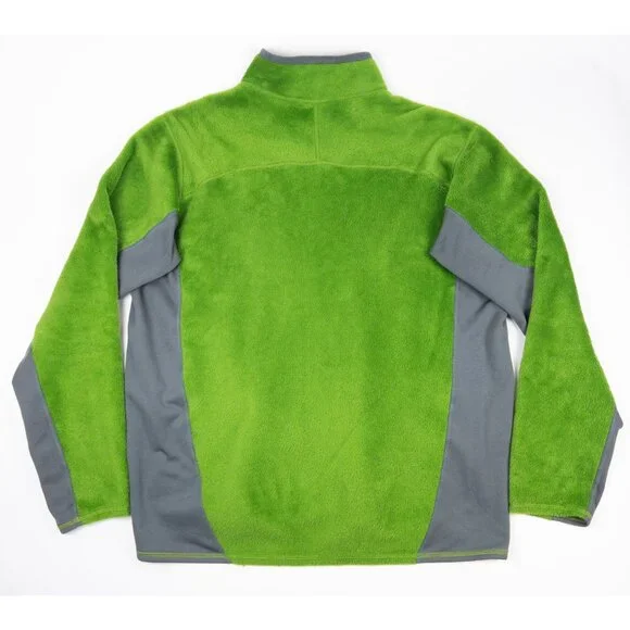 Patagonia R2 Fleece Jacket Men's XL Green Gray Full Zip Fuzzy Outdoor 25136 - Picture 3 of 13